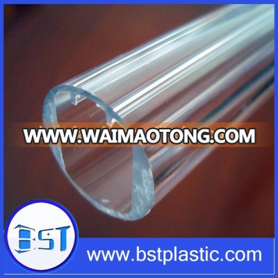 transparent round plastic light cover pc profile extrusion