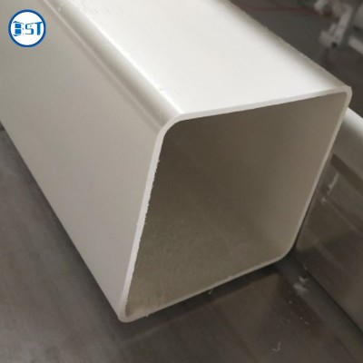 Factory Direct Pvc Pp Pe Upvc Hard Smooth Plastic Extrusion Tube Rectangular Pipe