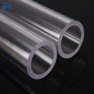 Clear Plastic Packing Tube Pp / Pvc / Pc / Acrylic See-through Plastic Tube